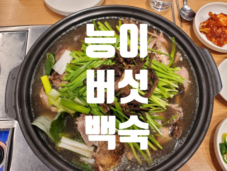  광주 능이버섯백숙 풍암저수지
