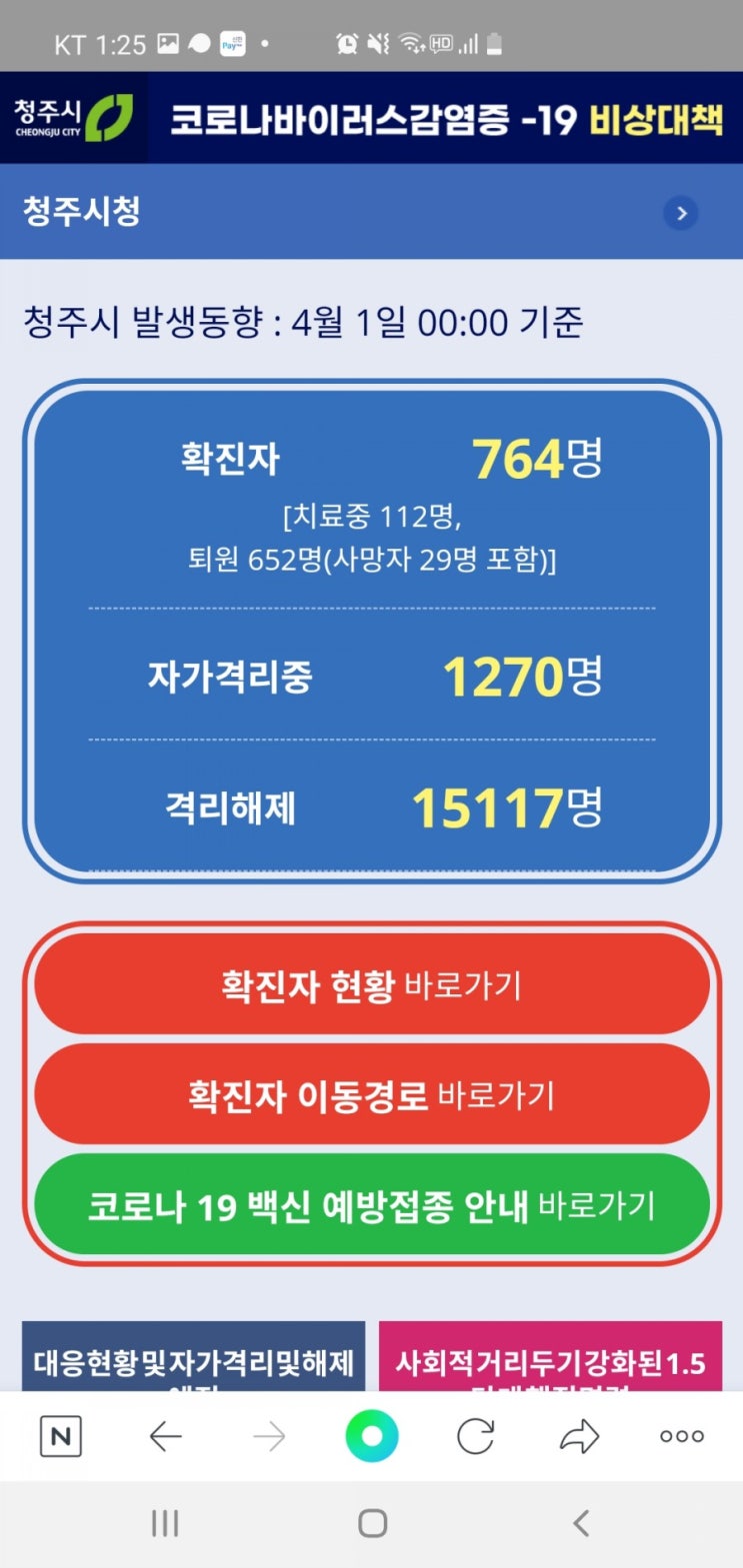  코로나19 재난문자 대폭 줄어든다