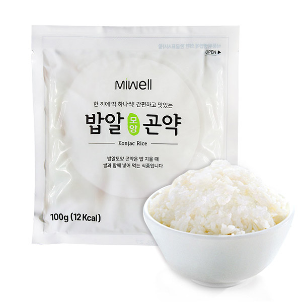 후기가 좋은 미웰 밥알모양곤약 100g X 25개, 25p 추천해요