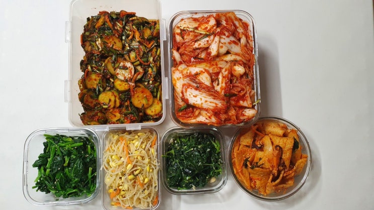  알배기 배추 겉절이와 저녁 반찬