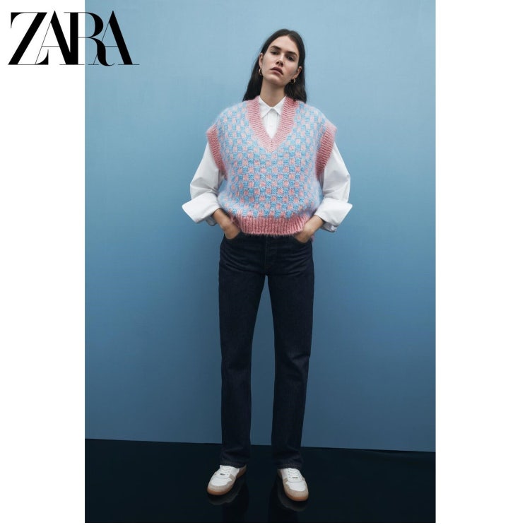 인기 급상승인 ZARA 자라 울 베스트 조끼 ···