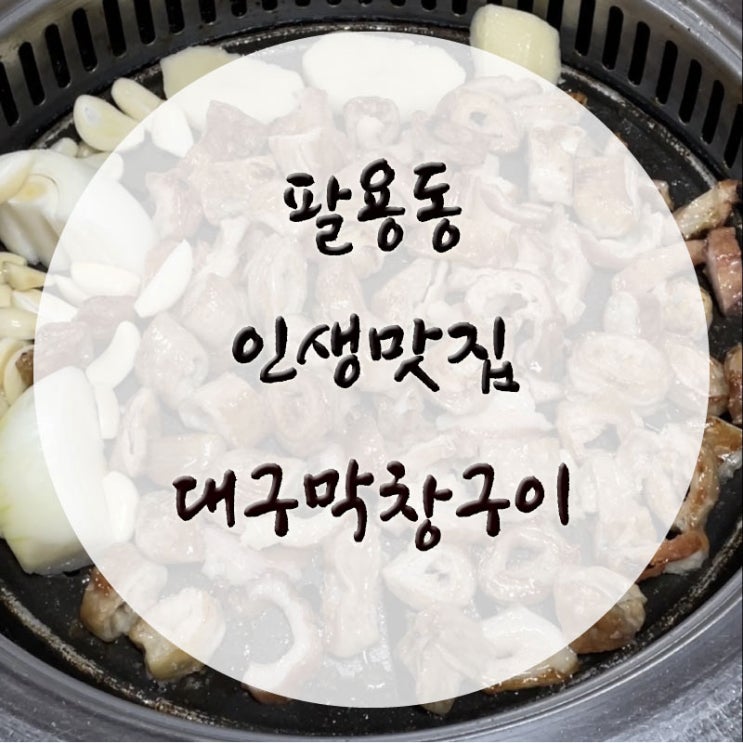  창원역 맛집 : 인생막창 존맛 “팔용동대구막창구이”