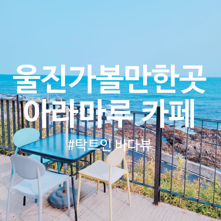  [울진 카페] 탁트인 바다가 보이는 아라마루 카페