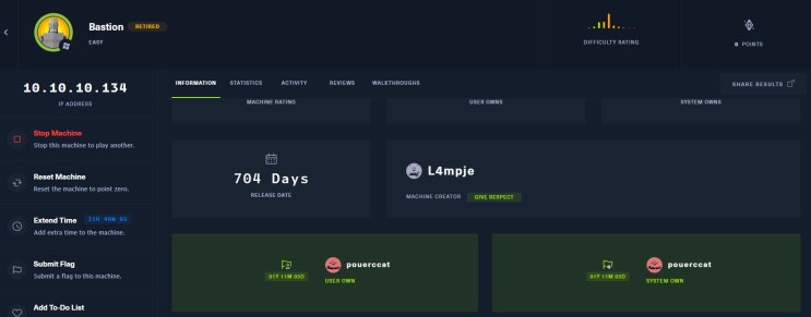  hackthebox(해킹) -  bastion
