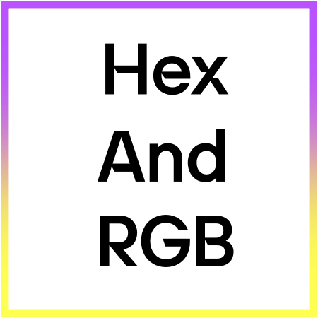 색깔별 헥스(HEX)코드와 RGB 코드