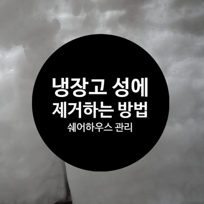  냉장고 성에 생기는 이유와 제거하기, 그리고 예방법!