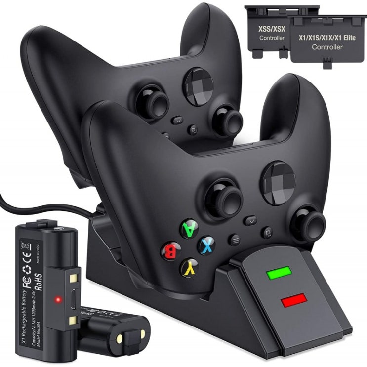 선택고민 해결 BEBONCOOL Xbox 1 컨트롤러 충전기 2 x 800mAh Xbox One/One S/One X/Xbox Elite 컨트롤러 충전소 Xbox 좋아요 선택고민 해결 BEBONCOOL Xbox 1 컨트롤러 충전기 2 x 800mAh Xbox One/One S/One X/Xbox Elite 컨트롤러 충전소 Xbox 좋아요