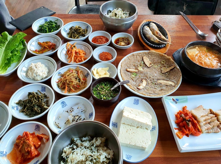  [가평 한정식 맛집] 경치 좋고 맛도 좋은 옛골75 - 고소한 잣 막걸리 포장