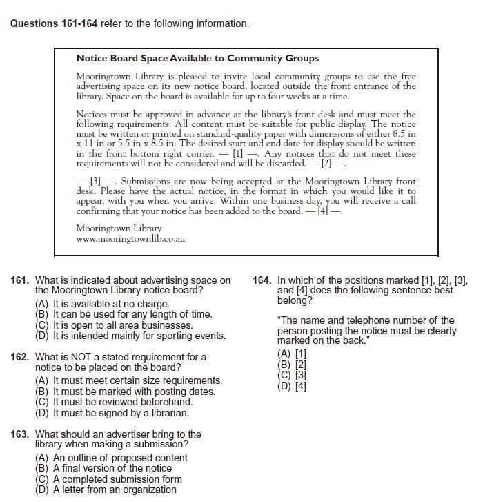 [TOEIC] Reading Part 7