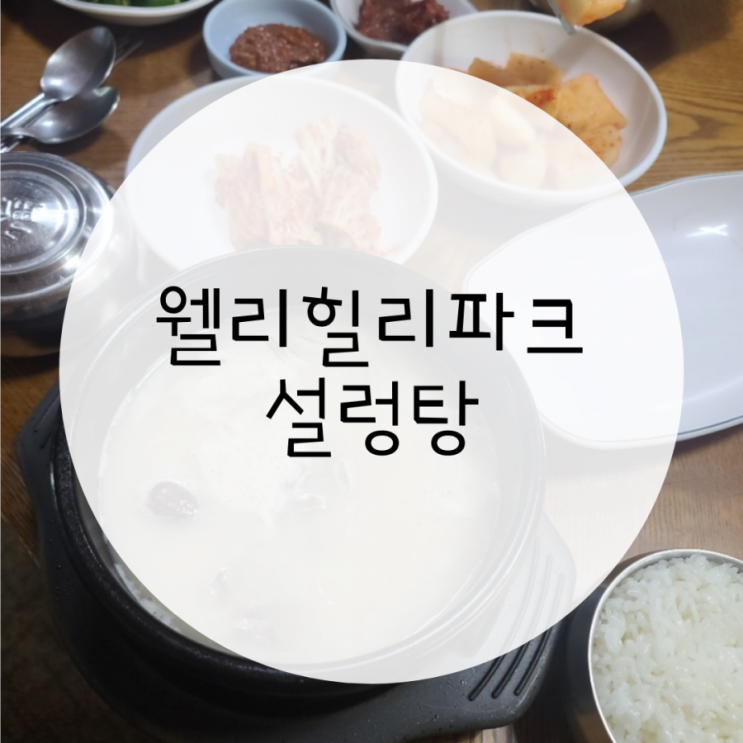 둔내맛집 전통가마솥 설렁탕 웰리힐리파크 맛집