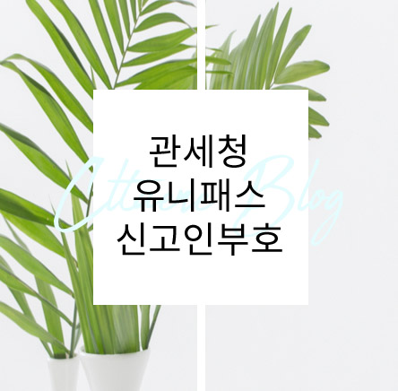  관세청 유니패스 일반(개인)사용자 신고인부호 발급방법