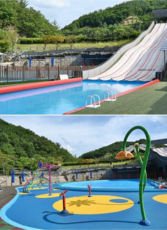  공주 아이와 가볼만한곳.  산림휴양마을사계절썰매장