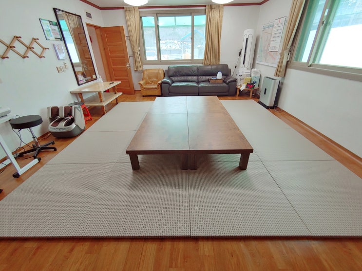  전북 장수군 장계면 남산경로당, 북동경로당, 신동경로당, 원명덕경로당 (노인정, 경로당, 할아버지방, 할머니방) - 다오코리아 안전 바닥 매트 설치