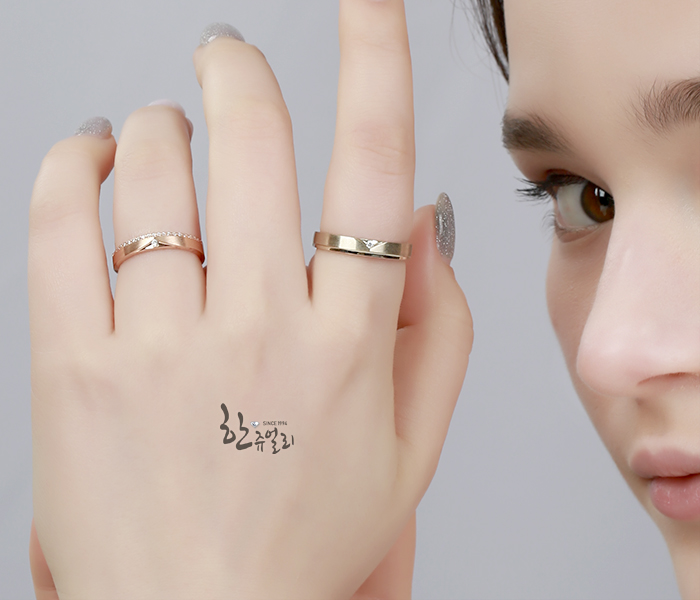 은은한 디자인이 예쁜 무광 커플링 14k~ 은은한 디자인이 예쁜 무광 커플링 14k~