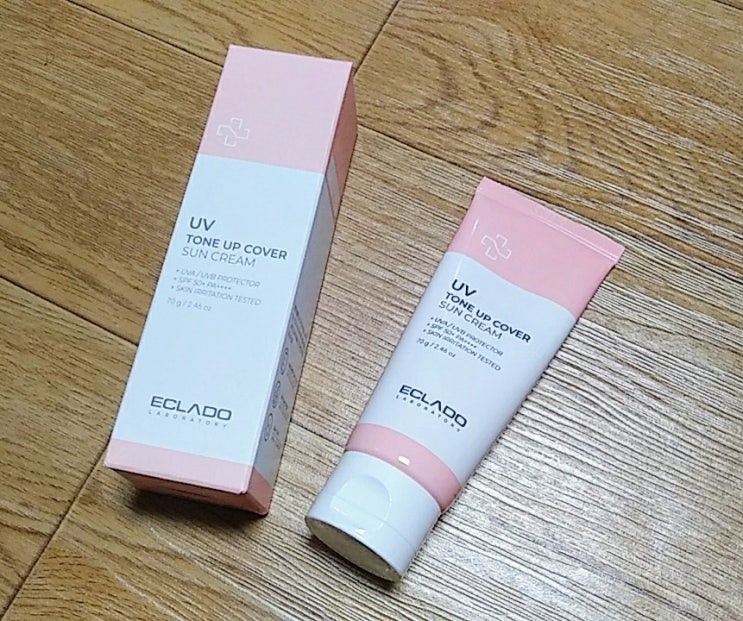  순한 선크림~ 에끌라두 유브이 톤업 커버 선크림 자극이 없어 좋아요.