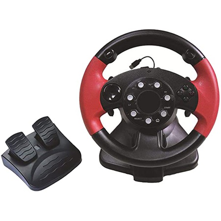 잘팔리는 브랜드 : # N A N A Dual-Motor Feedback Driving Gaming Racing Wheel with Responsive Pedals for 3, O