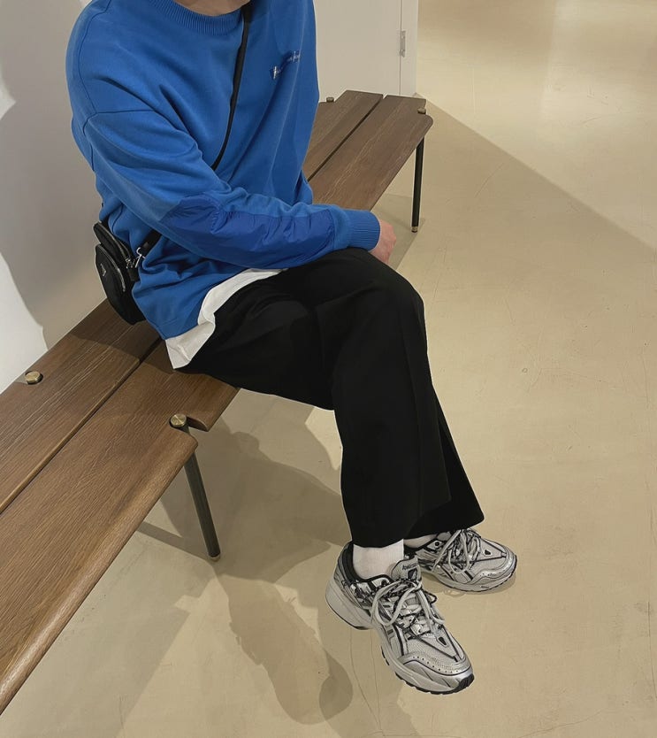  앤더슨벨 아식스 젤 1090 글래셔 그레이 실버