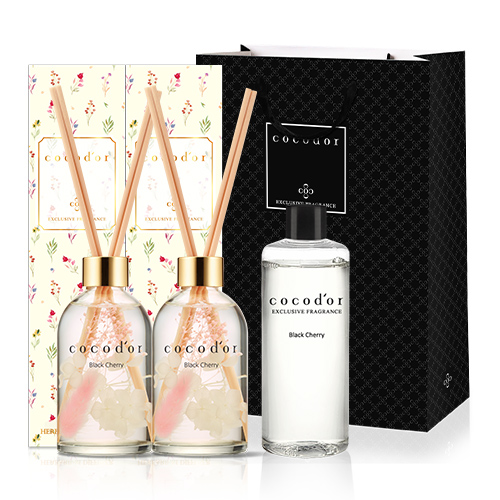 가성비갑 코코도르 하바리움 디퓨저 200mL*2P+리필200mL+쇼핑백, 블랙체리 ··· 가성비갑 코코도르 하바리움 디퓨저 200mL*2P+리필200mL+쇼핑백, 블랙체리 ···