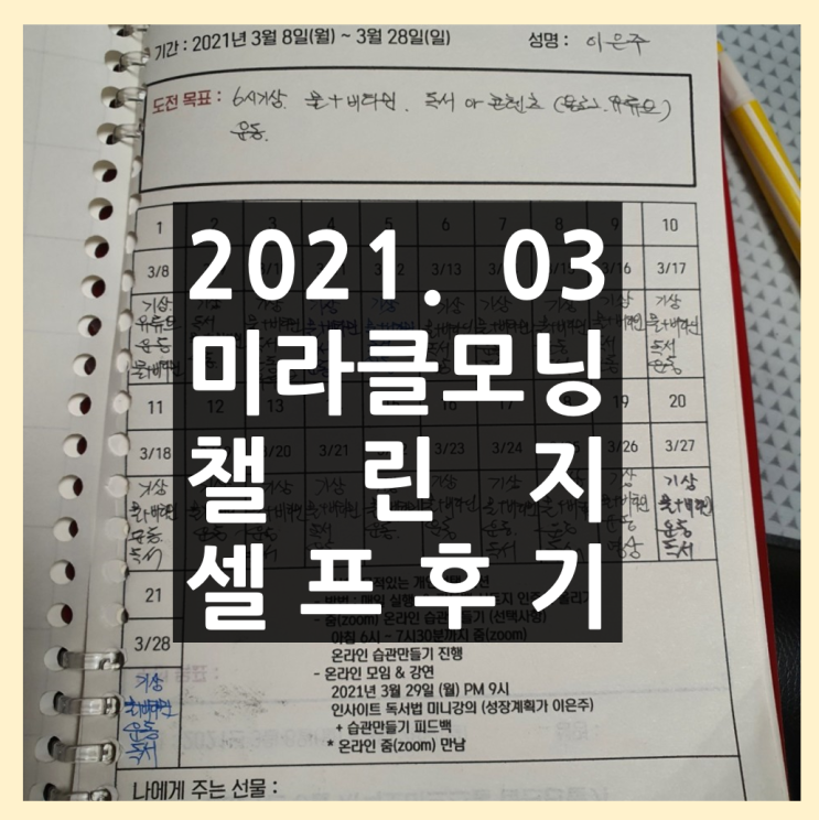  미라클모닝 루틴 아침잠을 깨우는 사소한 변화