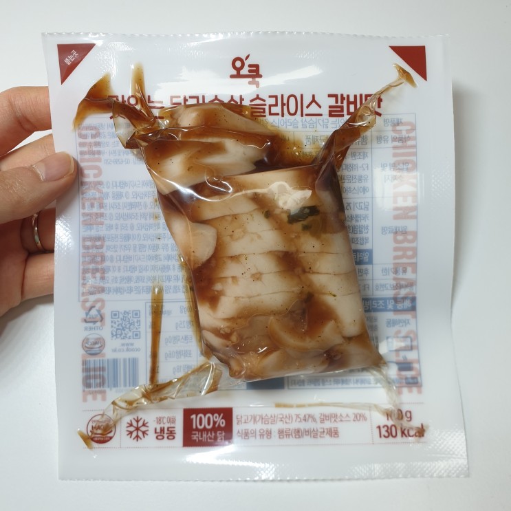 [오쿡] 맛있는 닭가슴살 슬라이스  / 소스슬라이스 닭가슴살 갈비