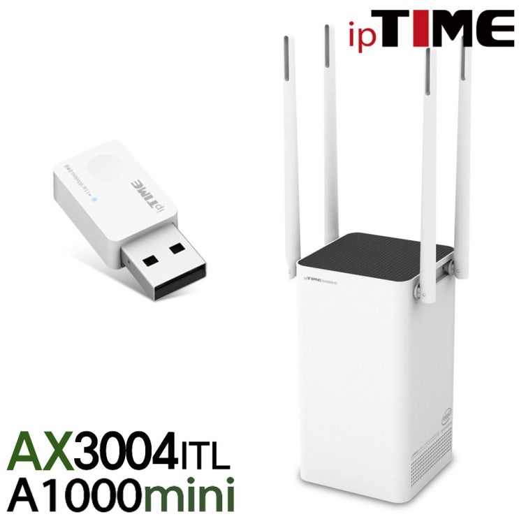가성비 좋은 ipTIME AX3004ITL 유무선공유기, AX3004ITL+ A1000MINI (무선랜카드 패키지) ···