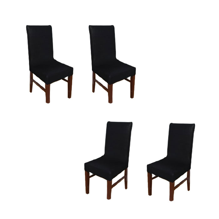 인지도 있는 아리코 식탁 의자 커버 4p, 블랙 추천해요