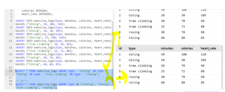 SQL IN, 서브 쿼리, LIKE