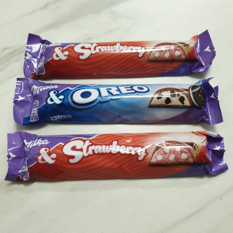  밀카(Milka)바 오레오&딸기 솔직 맛 평가 제 점수는요?