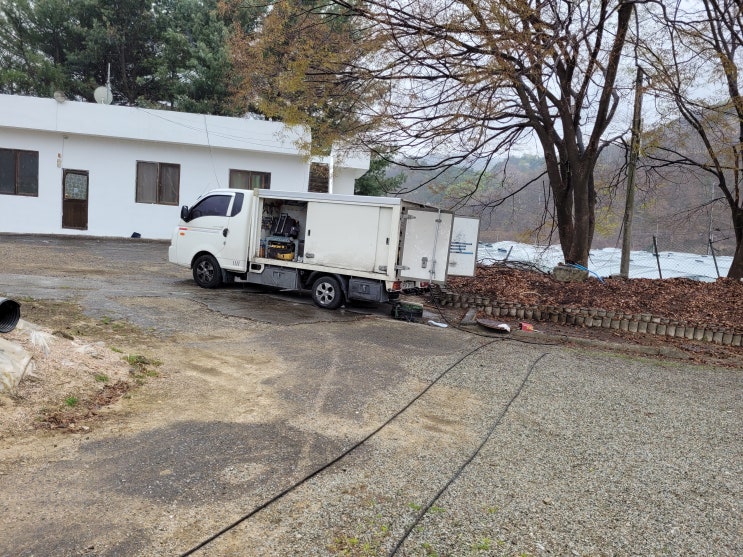 왜관 하수구 막힘 기숙사 화장실 역류 하수도 고압세척으로 해결