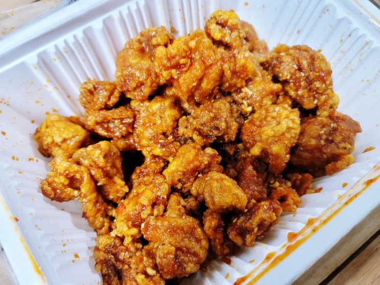  신포시장닭강정 택배로 즐겨본 이대도 닭강정