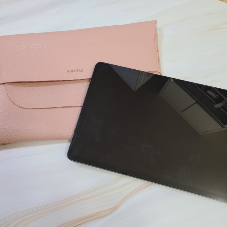 갤럭시 탭 S7 파우치_이니셜 각인 / 태블릿 파우치