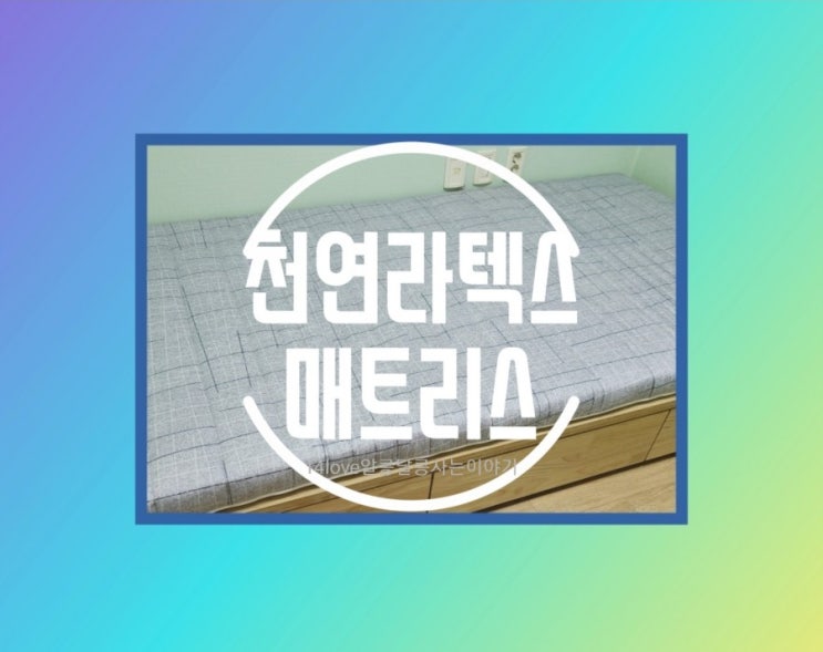  [내돈내산] 엘리베 천연 라텍스 매트리스 사용 후기