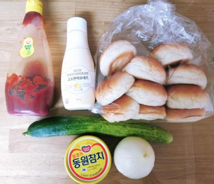  참치 샐러드 모닝빵(모닝빵 참치 샌드위치)