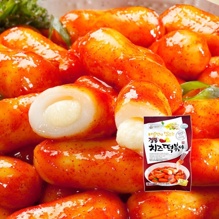 의외로 인기있는 떡안애 정통치즈떡볶이 360g 매콤달콤고추장맛 떡볶이, 1개 추천해요