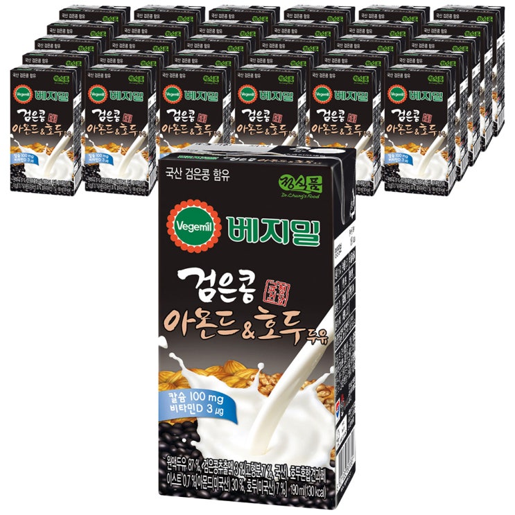구매평 좋은 베지밀 검은콩 아몬드&호두 두유, 190ml, 64팩 추천해요 구매평 좋은 베지밀 검은콩 아몬드&호두 두유, 190ml, 64팩 추천해요