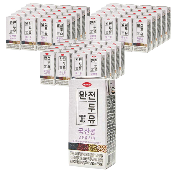 갓성비 좋은 한미 완전두유 유산균 국산콩 검은콩 21곡 두유 190mlx64팩, 상세 설명 참조, 상세 설명 참조 ··· 갓성비 좋은 한미 완전두유 유산균 국산콩 검은콩 21곡 두유 190mlx64팩, 상세 설명 참조, 상세 설명 참조 ···