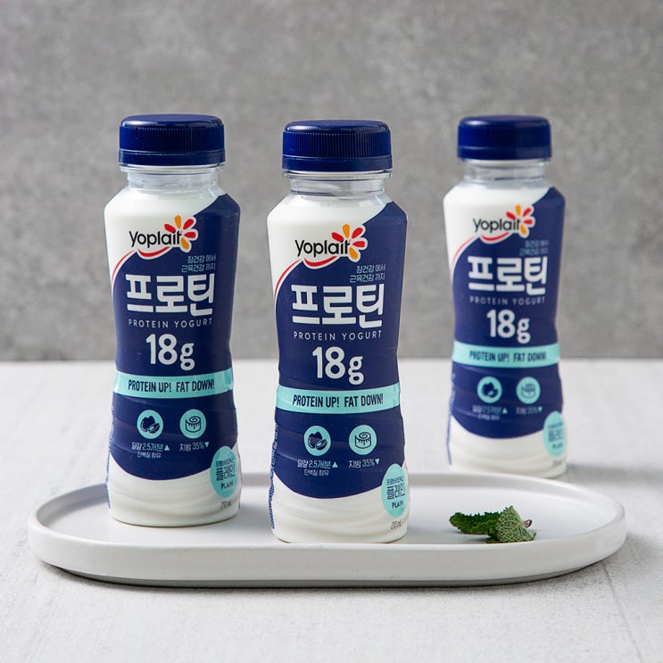 선호도 좋은 요플레 프로틴 플레인, 210ml, 3개 ···