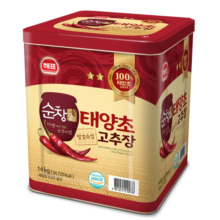 의외로 인기있는 해표 순창궁 태양초고추장, 14kg, 1개 ··· 의외로 인기있는 해표 순창궁 태양초고추장, 14kg, 1개 ···