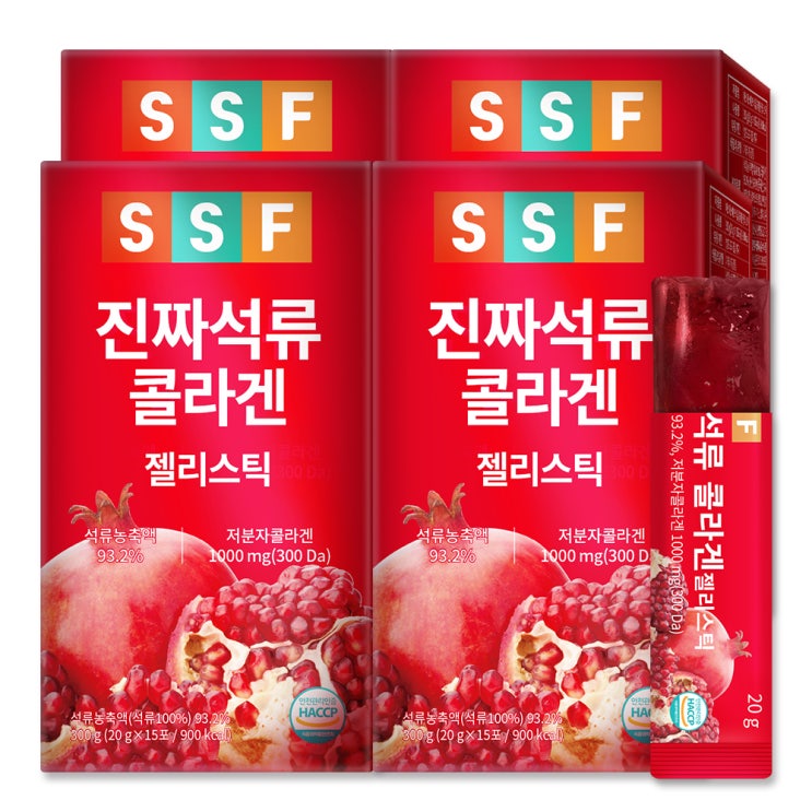 가성비 좋은 순수식품 진짜 석류 저분자 콜라겐 젤리 스틱, 20g, 60개 ···