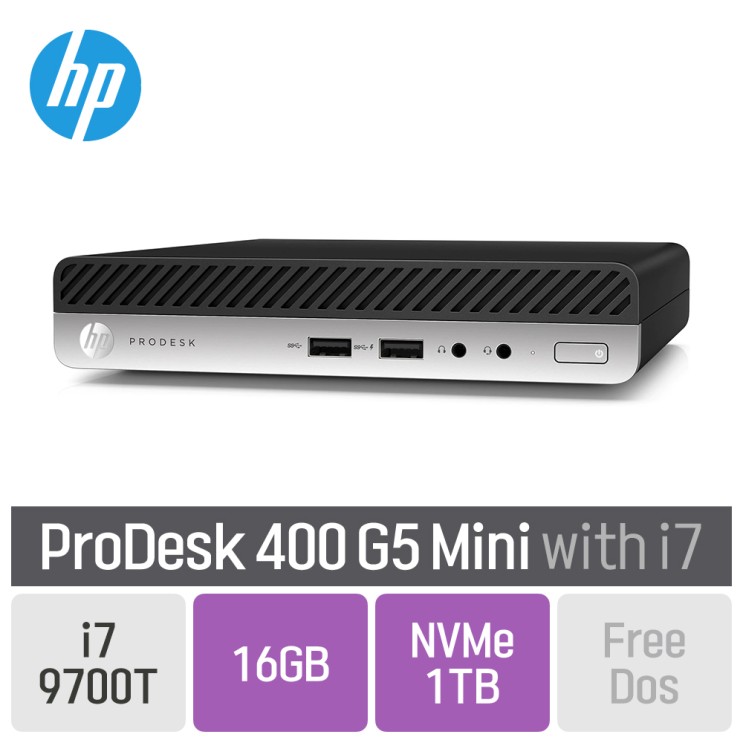 최근 많이 팔린 HP 프로데스크 400 G5 미니, RAM 16GB + SSD 1TB, 400 G5 Mini - i7 ···