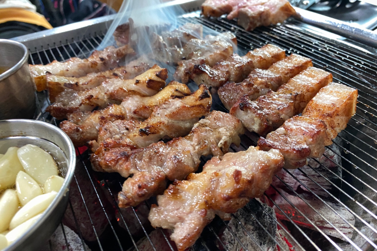  구리 정진식당, 제주보다 더 맛있었던 구리/돌다리 흑돼지 삼겹살 맛집