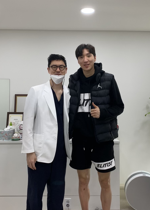  프로농구 울산현대모비스 김민구 선수 청담리온정형외과 내원