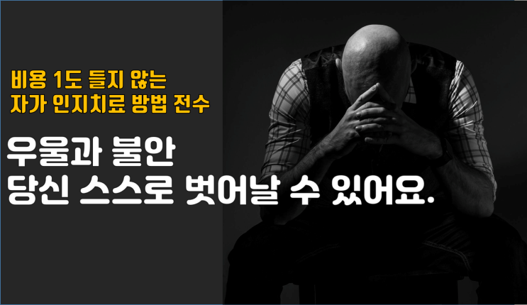  꾸준히 하면 우울, 불안 완치 가능 : 혼자서도 할 수 있는 인지치료