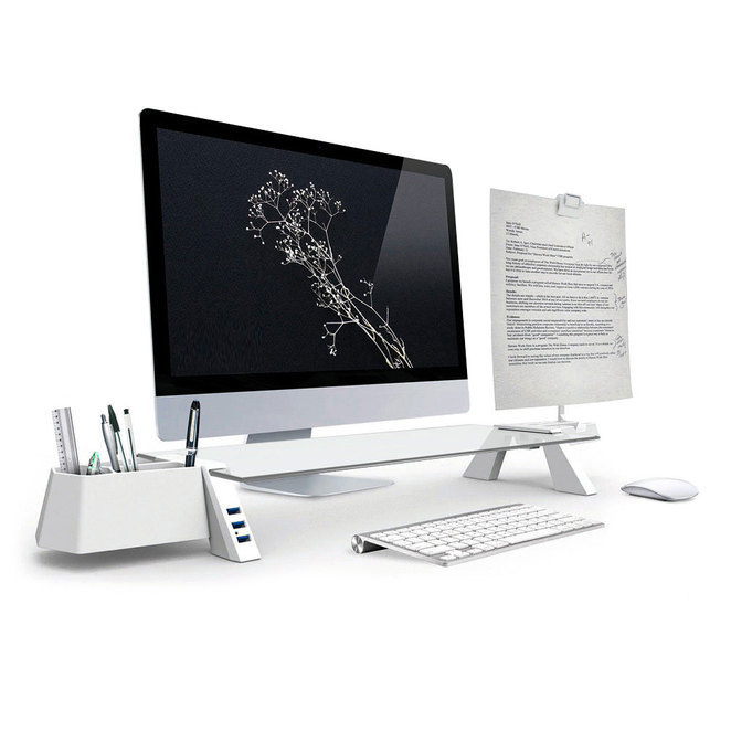 잘나가는 천하지엘씨 스마트독 브릿지 USB3.0 모니터 받침대, 화이트 + 투명, 1개 추천해요 잘나가는 천하지엘씨 스마트독 브릿지 USB3.0 모니터 받침대, 화이트 + 투명, 1개 추천해요
