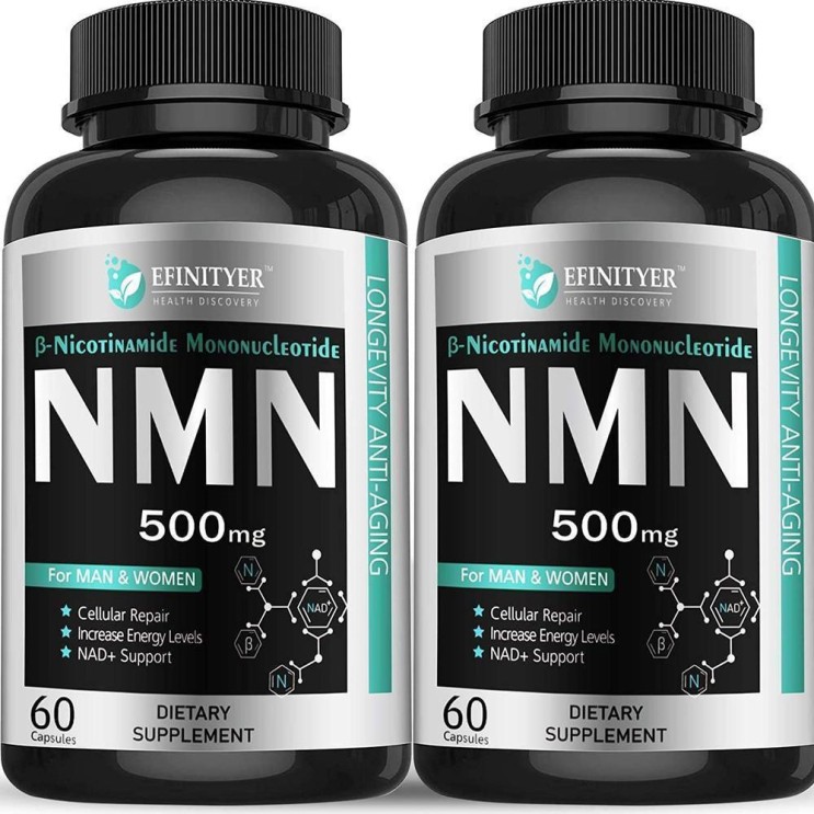 많이 팔린 직구 NAD 2 Pack NMN Supplement 500mg Nicotinamide Mononucleotide Per Serving Powerful NAD+ Precu