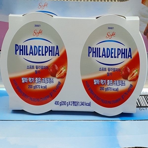 인기 급상승인 필라델피아 크림치즈 딸기 200g x 2입, 일반포장 동절기만 ··· 인기 급상승인 필라델피아 크림치즈 딸기 200g x 2입, 일반포장 동절기만 ···