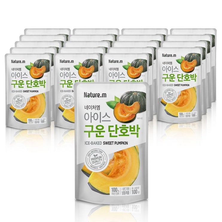 가성비 뛰어난 네이처엠 아이스 구운 단호박 100gx20팩(2kg), 단품 좋아요