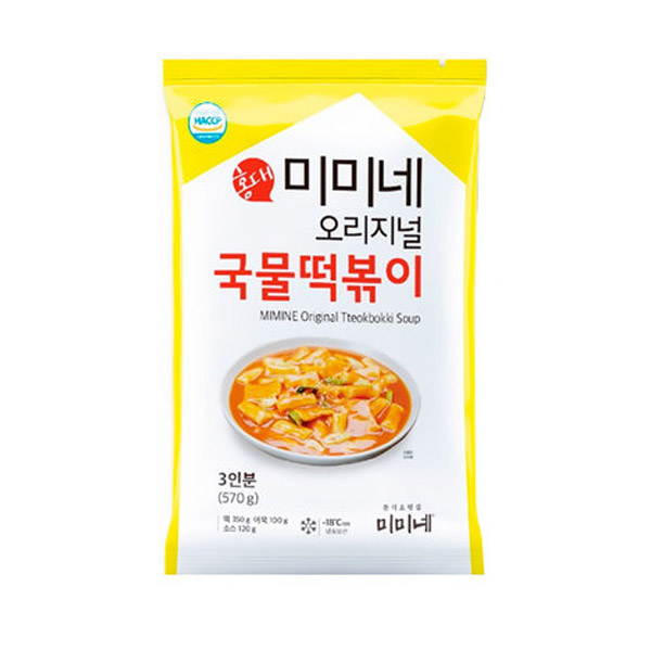 잘팔리는 미미네 오리지널 국물떡볶이 3인분, 570g, 1팩 ··· 잘팔리는 미미네 오리지널 국물떡볶이 3인분, 570g, 1팩 ···