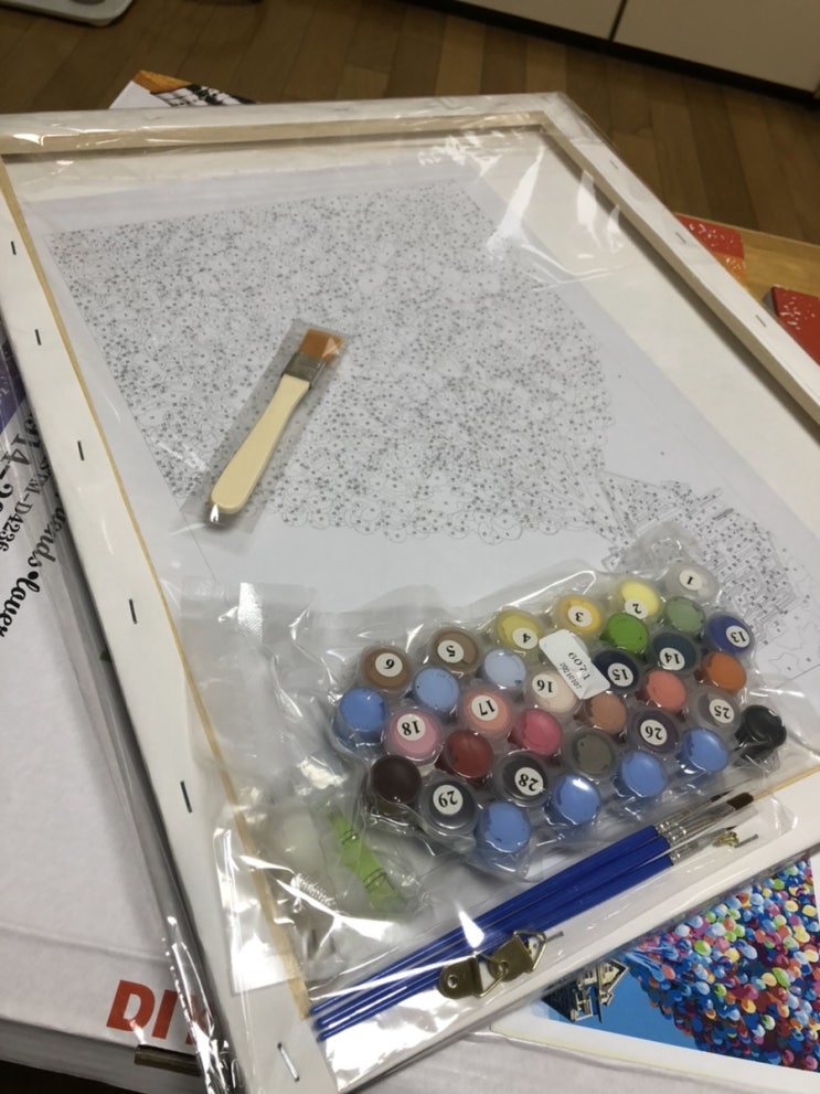  [취미활동] 내돈내산 DIY 명화그리기 캔버스 페인팅 1 (day1-2)