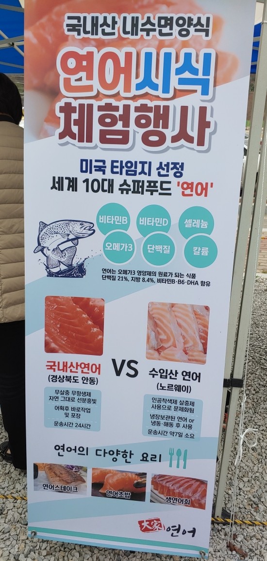  국내산  내수면양식 연어 소개 